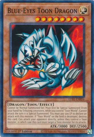 Blue-Eyes Toon Dragon [LDS1-EN056] Common Yu-Gi-Oh!