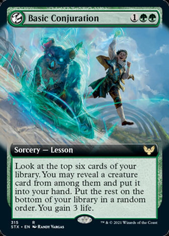 Basic Conjuration (Extended Art) [Strixhaven: School of Mages] Magic: The Gathering