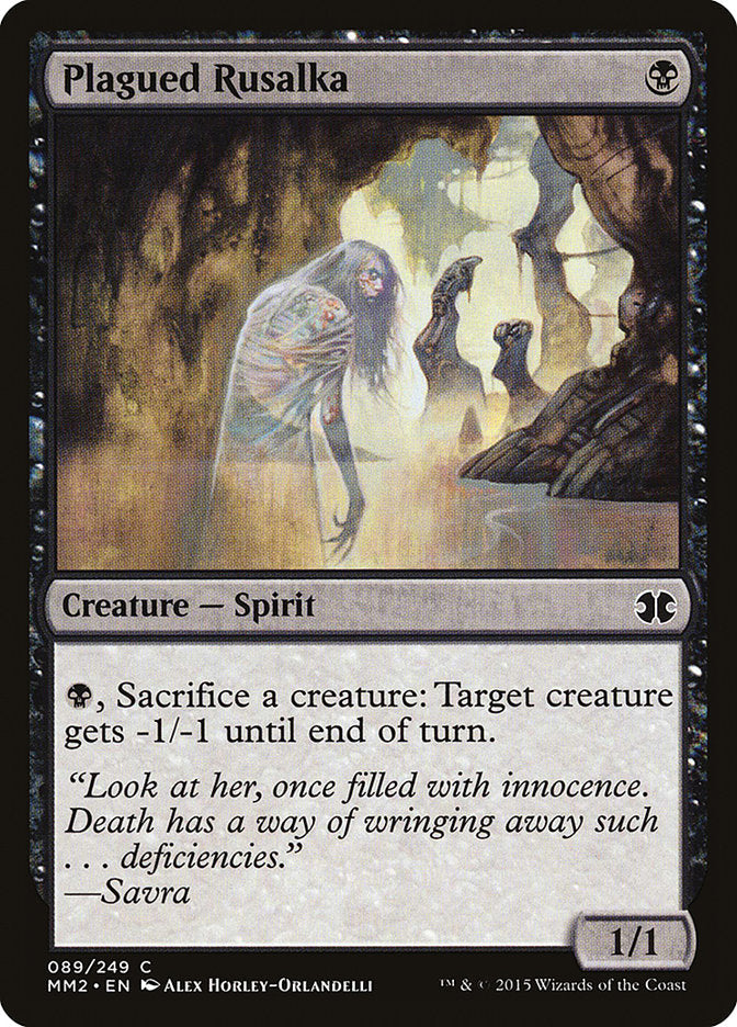 Plagued Rusalka [Modern Masters 2015] Magic: The Gathering