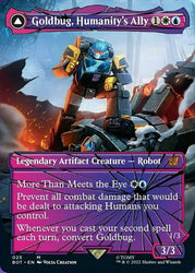 Goldbug, Humanity's Ally // Goldbug, Scrappy Scout (Shattered Glass) [Transformers] Magic: The Gathering
