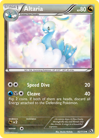 Altaria (92/113) [Black & White: Legendary Treasures] Pokémon