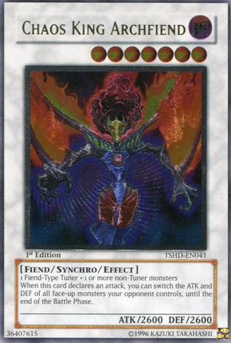 Chaos King Archfiend [TSHD-EN041] Ultimate Rare Yu-Gi-Oh!