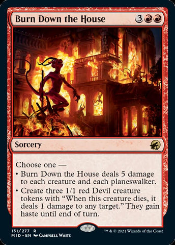 Burn Down the House [Innistrad: Midnight Hunt] Magic: The Gathering