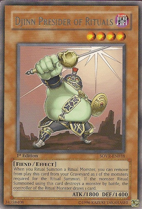 Djinn Presider of Rituals [SOVR-EN038] Rare Yu-Gi-Oh!