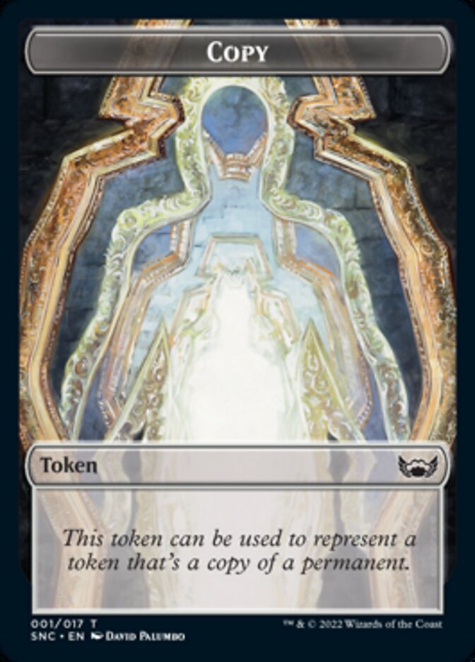 Manifest // Copy Double-Sided Token [Streets of New Capenna Commander Tokens] Magic: The Gathering