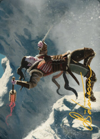 Balduvian Berserker Art Card (Gold-Stamped Signature) [Dominaria United Art Series] Magic: The Gathering