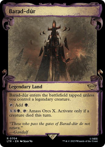 Barad-dur [The Lord of the Rings: Tales of Middle-Earth Showcase Scrolls] Magic: The Gathering