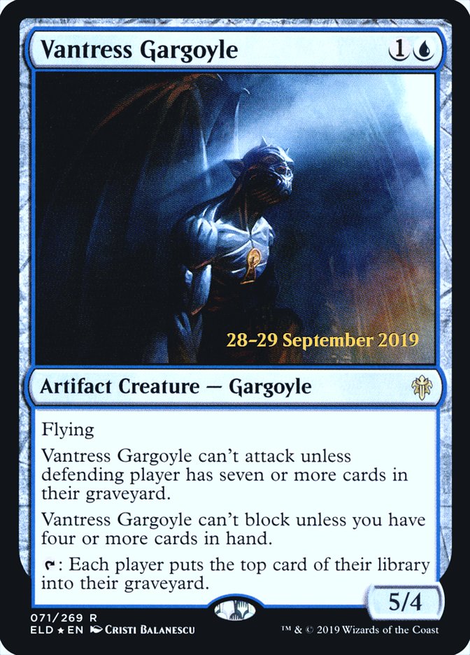 Vantress Gargoyle [Throne of Eldraine Prerelease Promos] Magic: The Gathering