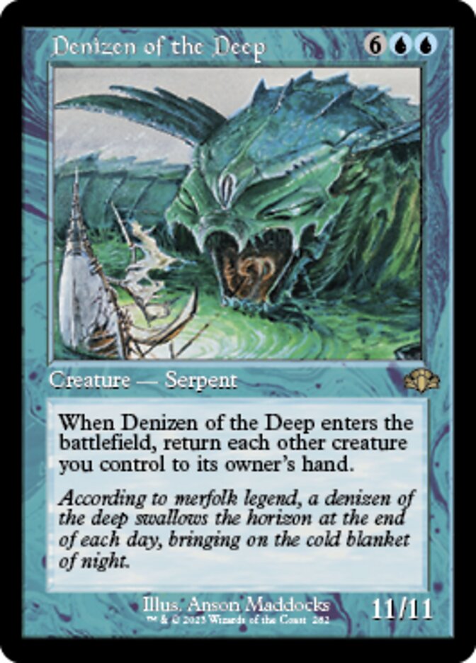 Denizen of the Deep (Retro) [Dominaria Remastered] Magic: The Gathering