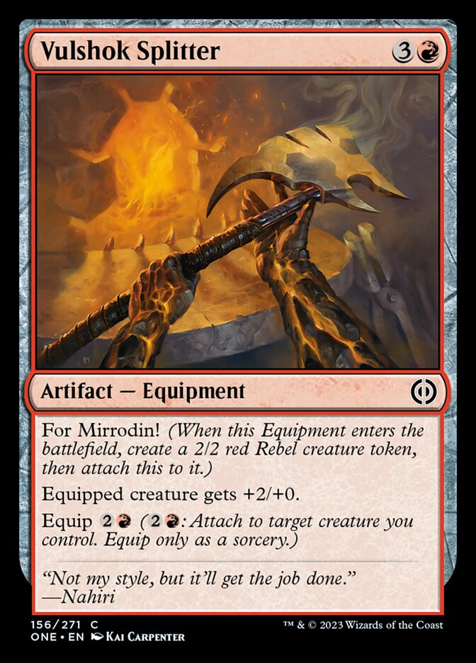 Vulshok Splitter [Phyrexia: All Will Be One] Magic: The Gathering