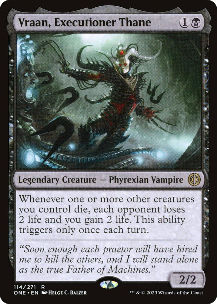 Vraan, Executioner Thane [Phyrexia: All Will Be One] Magic: The Gathering