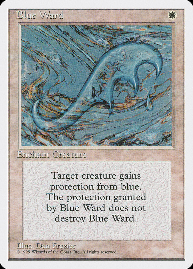 Blue Ward [Fourth Edition] Magic: The Gathering