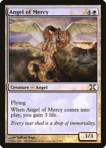 Angel of Mercy (Premium Foil) [Tenth Edition] Magic: The Gathering