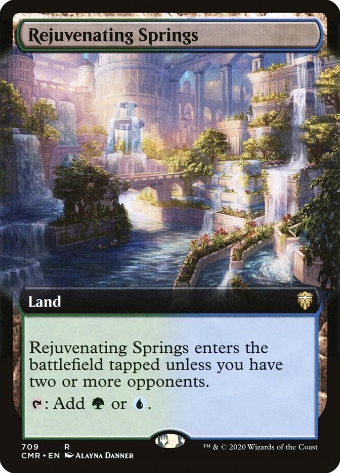 Rejuvenating Springs (Extended Art) [Commander Legends] Magic: The Gathering