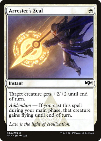 Arrester's Zeal [Ravnica Allegiance] Magic: The Gathering