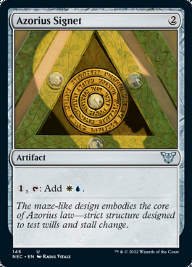 Azorius Signet [Kamigawa: Neon Dynasty Commander] Magic: The Gathering