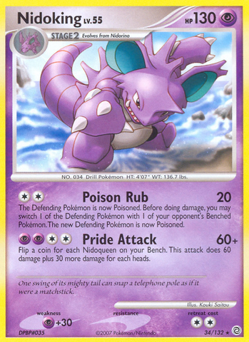 Nidoking (34/132) [Diamond & Pearl: Secret Wonders] Pokémon