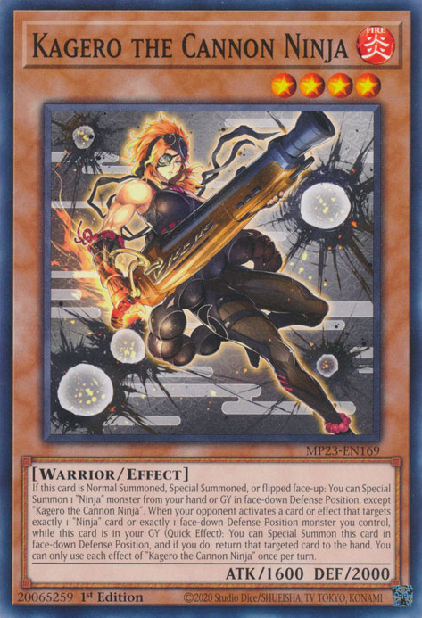 Kagero the Cannon Ninja [MP23-EN169] Common Yu-Gi-Oh!