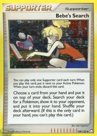 Bebes Search (109/123) (Cosmos Holofoil) [Diamond & Pearl: Mysterious Treasures] Pokémon