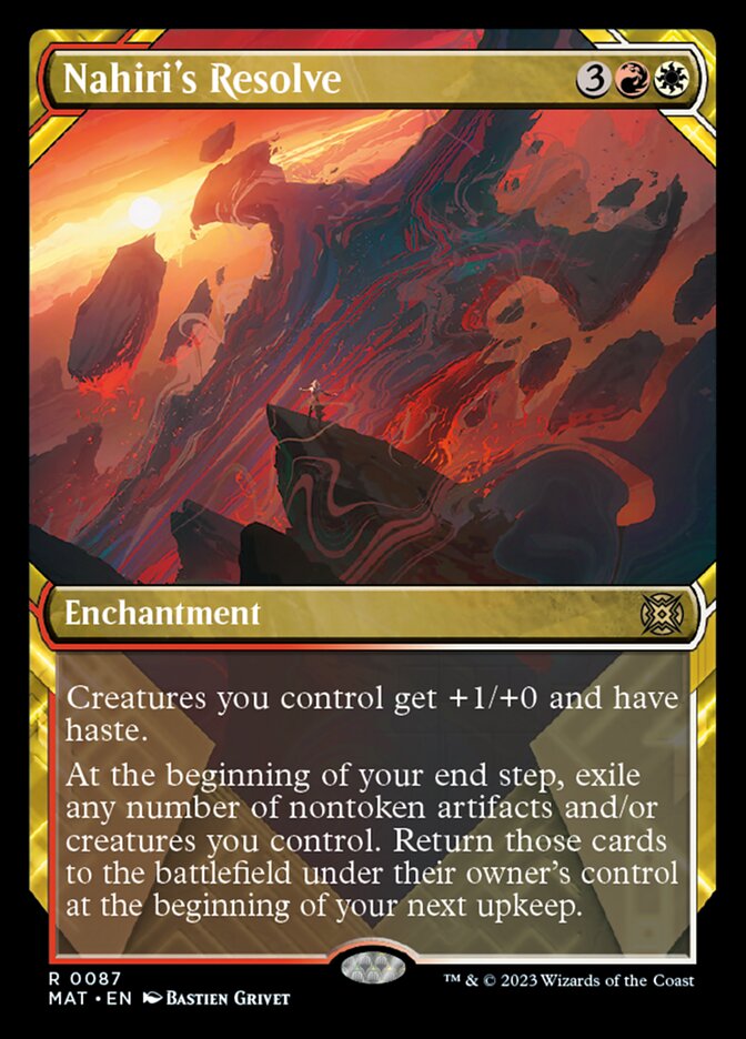 Nahiri's Resolve (Showcase) [March of the Machine: The Aftermath] Magic: The Gathering