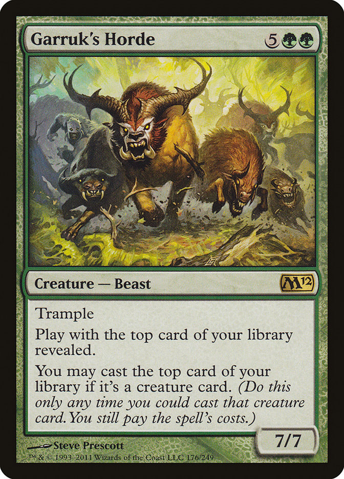 Garruk's Horde [Magic 2012] Magic: The Gathering