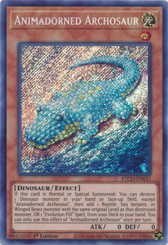 Animadorned Archosaur [ETCO-EN037] Secret Rare Yu-Gi-Oh!