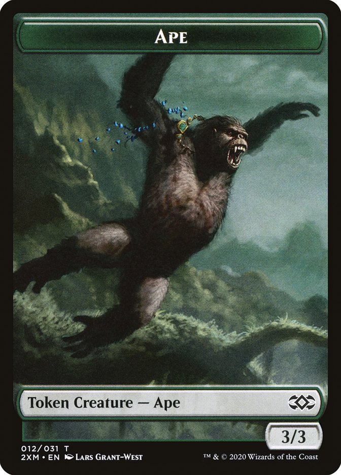 Ape Token [Double Masters Tokens] Magic: The Gathering