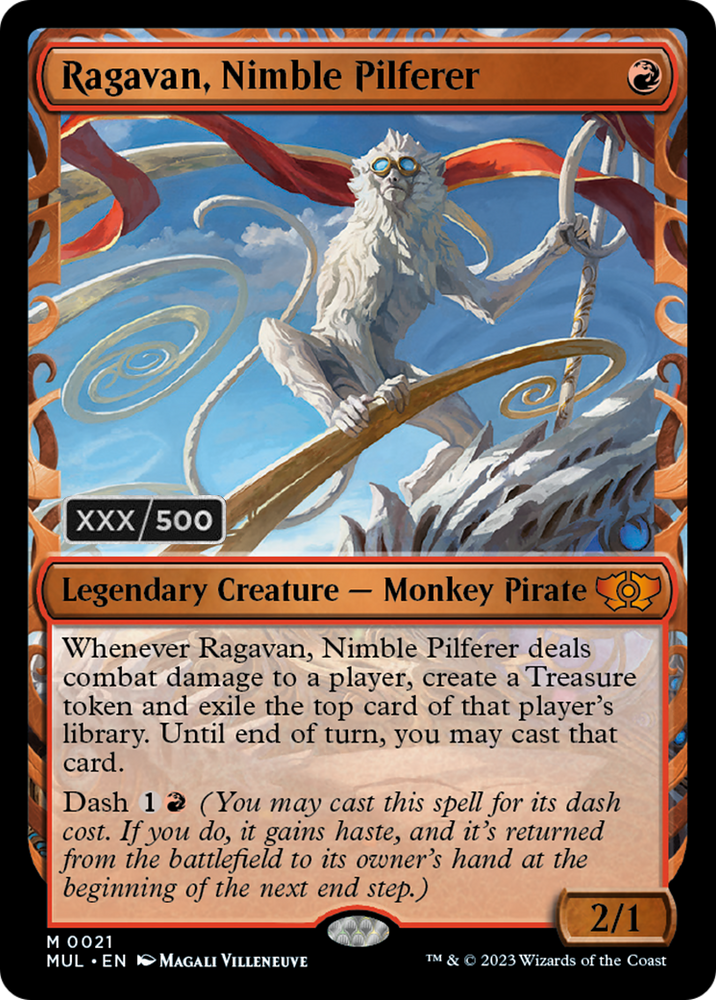 Ragavan, Nimble Pilferer (Serialized) [Multiverse Legends] Magic: The Gathering