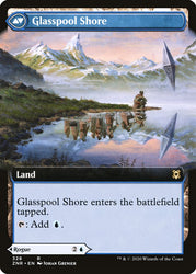 Glasspool Mimic // Glasspool Shore (Extended Art) [Zendikar Rising] Magic: The Gathering