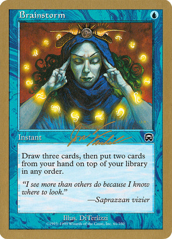 Brainstorm (Jon Finkel) [World Championship Decks 2000] Magic: The Gathering