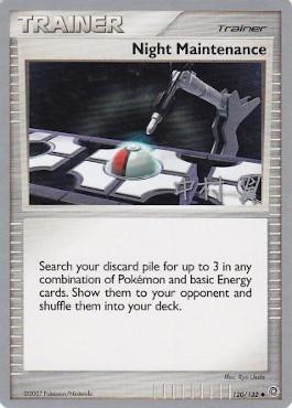 Night Maintenance (120/132) (Crowned Tiger - Tsubasa Nakamura) [World Championships 2009] Pokémon