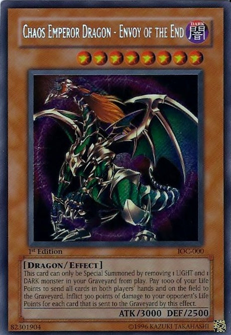 Chaos Emperor Dragon - Envoy of the End [IOC-000] Secret Rare Yu-Gi-Oh!