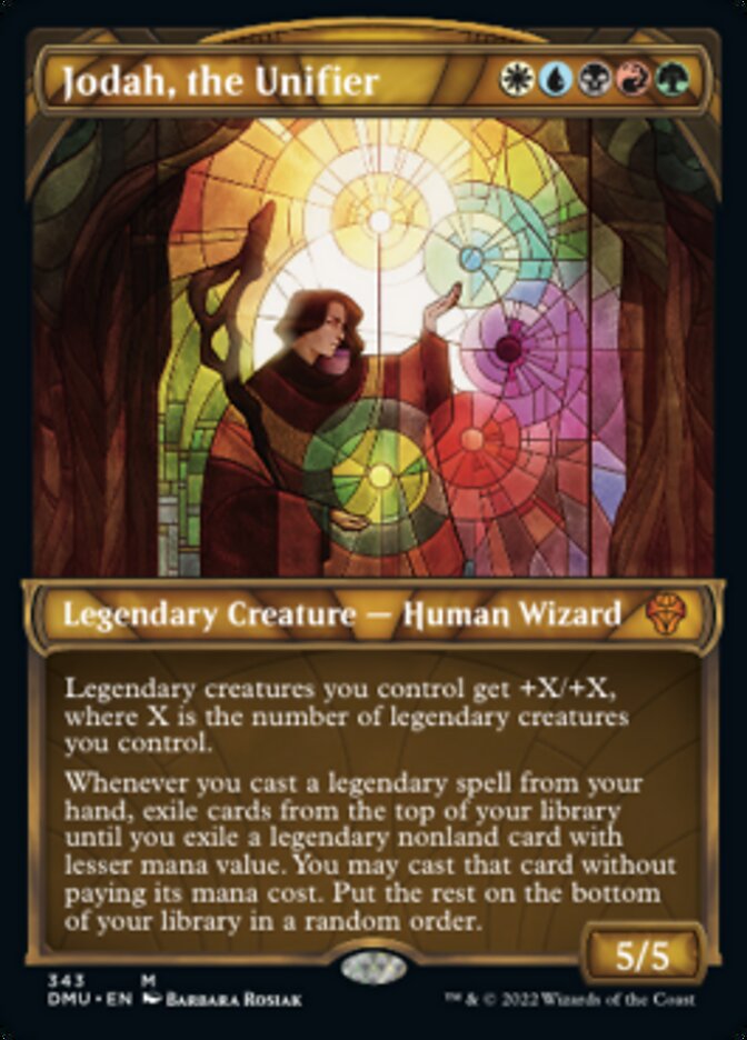 Jodah, the Unifier (Showcase Textured) [Dominaria United] Magic: The Gathering