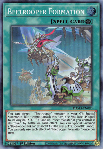 Beetrooper Formation [DAMA-EN090] Super Rare Yu-Gi-Oh!