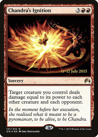 Chandra's Ignition [Magic Origins Prerelease Promos] Magic: The Gathering