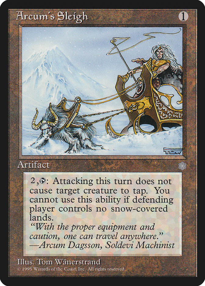 Arcum's Sleigh [Ice Age] Magic: The Gathering