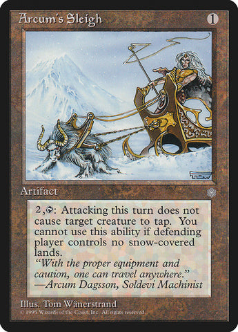 Arcum's Sleigh [Ice Age] Magic: The Gathering