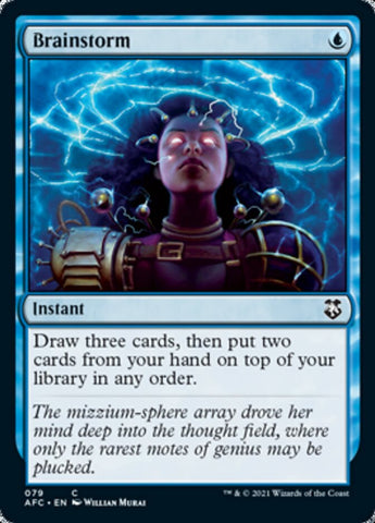 Brainstorm [Dungeons & Dragons: Adventures in the Forgotten Realms Commander] Magic: The Gathering