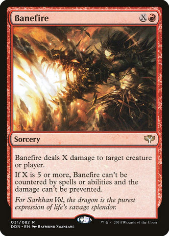 Banefire [Duel Decks: Speed vs. Cunning] Magic: The Gathering