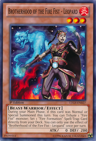 Brotherhood of the Fire Fist - Leopard [LTGY-EN027] Common Yu-Gi-Oh!