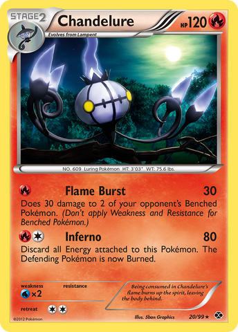 Chandelure (20/99) [Black & White: Next Destinies] Pokémon