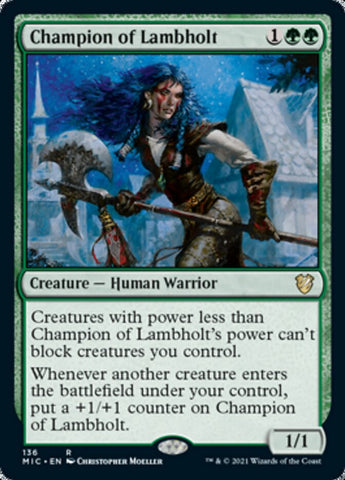 Champion of Lambholt [Innistrad: Midnight Hunt Commander] Magic: The Gathering