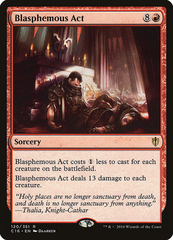 Blasphemous Act [Commander 2016] Magic: The Gathering