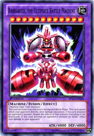 Barbaroid, the Ultimate Battle Machine [SP13-EN045] Common Yu-Gi-Oh!