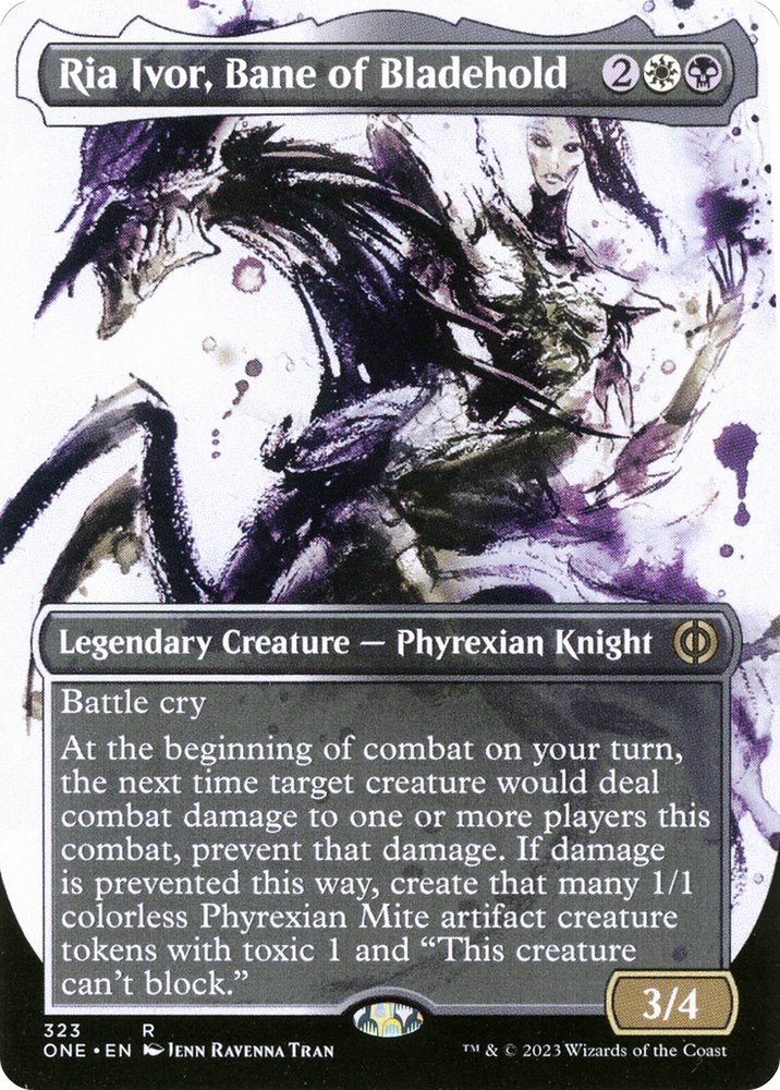 Ria Ivor, Bane of Bladehold (Borderless Ichor) [Phyrexia: All Will Be One] Magic: The Gathering