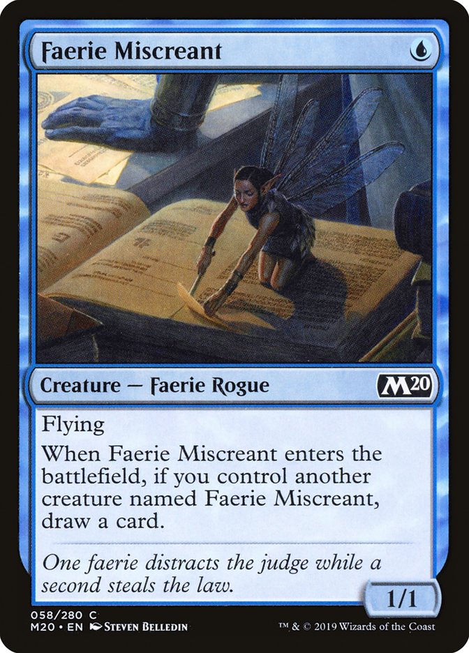 Faerie Miscreant [Core Set 2020] Magic: The Gathering