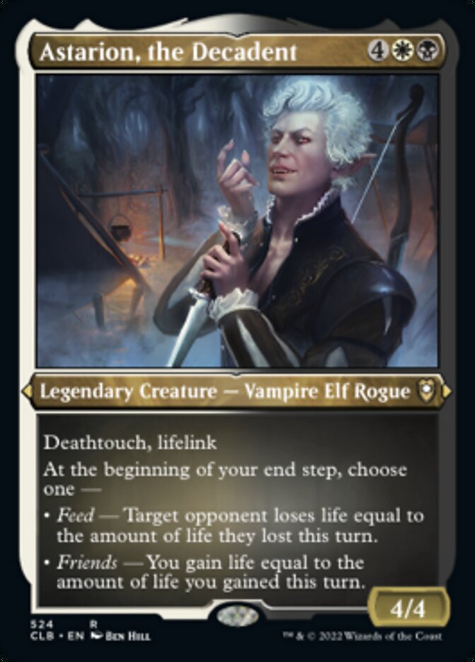 Astarion, the Decadent (Foil Etched) [Commander Legends: Battle for Baldur's Gate] Magic: The Gathering