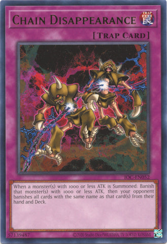 Chain Disappearance (25th Anniversary) [IOC-EN052] Rare Yu-Gi-Oh!