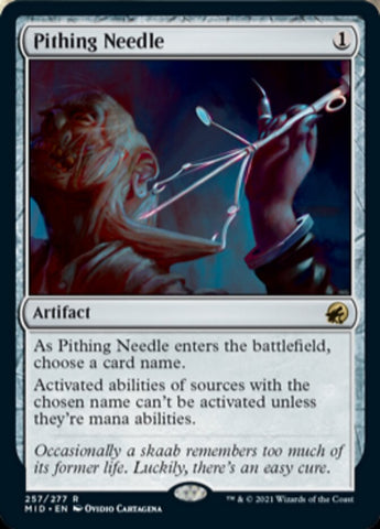 Pithing Needle [Innistrad: Midnight Hunt] Magic: The Gathering