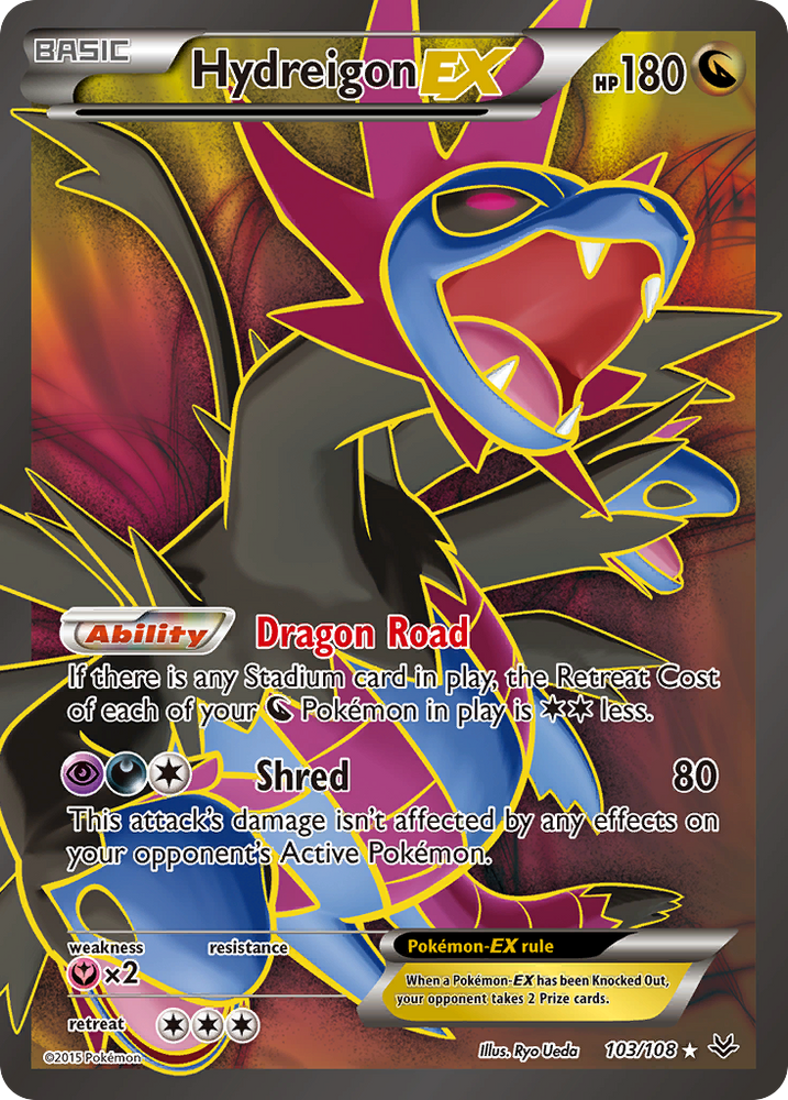 Hydreigon EX (103/108) [XY: Roaring Skies] Pokémon